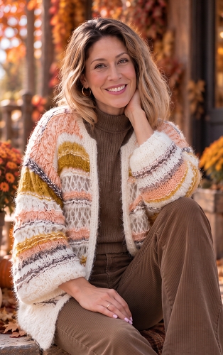 Jiffy Pop - Silk Mohair Cardigan Knitting Kit
